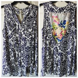 ARATTA Silent Journey Sleevless Paisley Print Blouse - Large